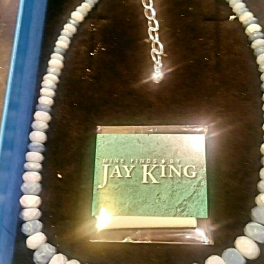 Jay King Dream Blue Opal Bead Necklace